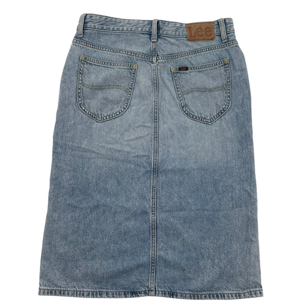 Lee Denim Skirt Women’s 28 Blue Jean Pencil Soft Cotton Lyocell Blend